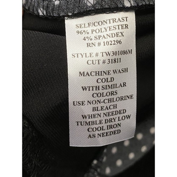 Connected‎ Apparel Midi Dress Polka Dot Sleeveless Black Career Size 10 - Picture 2 of 5